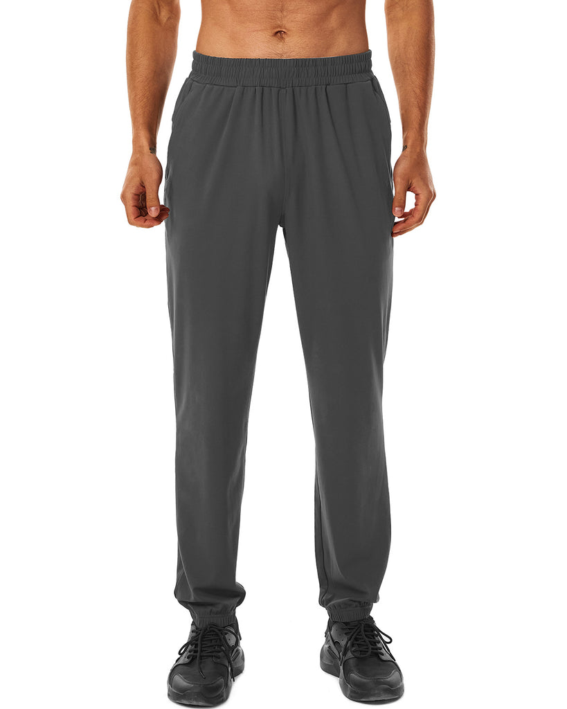 34"/36" Inseam Tall/Extra Tall Mens Jogger Sweatpants Zipper Pockets Workout Pants with Elastic Cuffs