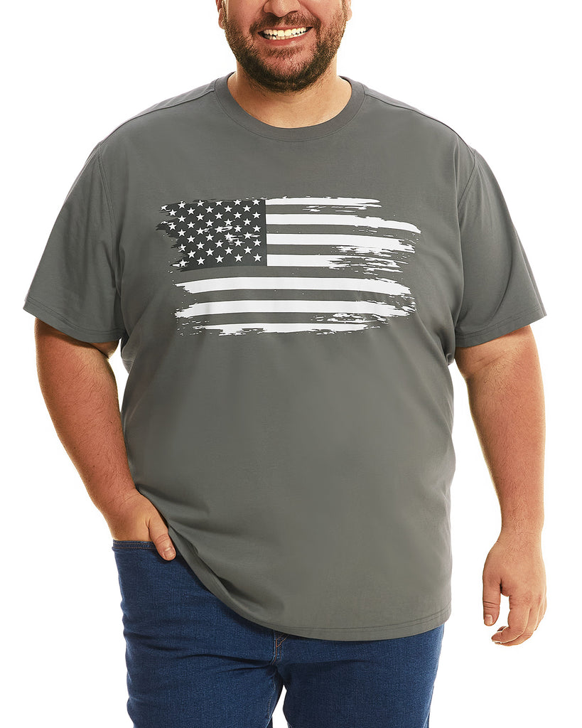 Hodo Big Size Mens Short Sleeve Graphic T-Shirt 3XL-6XL